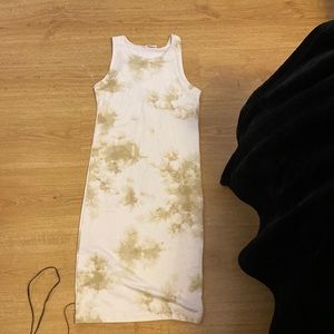 tight summer flexable dress, xs , white and yellow !!